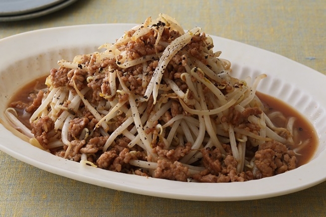 もやしとひき肉のコクうま炒め