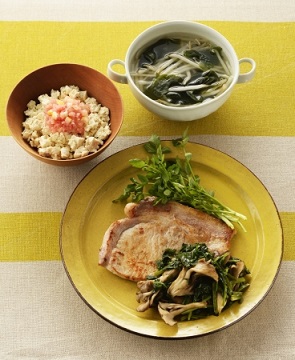 この献立で糖質わずか５.６g。