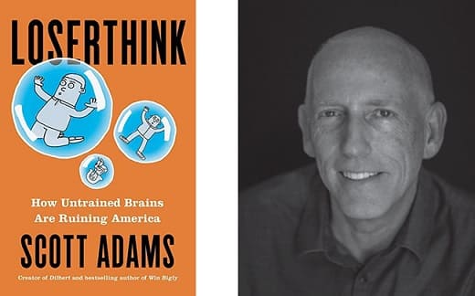 左より）『なぜ思い込みは失敗を招くのか ～WINNER THINK～』の原書『LOSER THINK』表紙、著者 スコット・アダムスさん