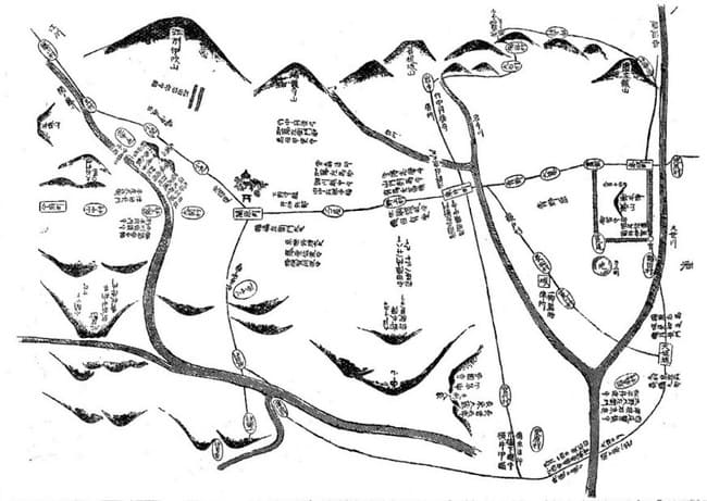 17世紀の軍学者・山鹿素行による関ヶ原合戦布陣図（『武家事紀』）