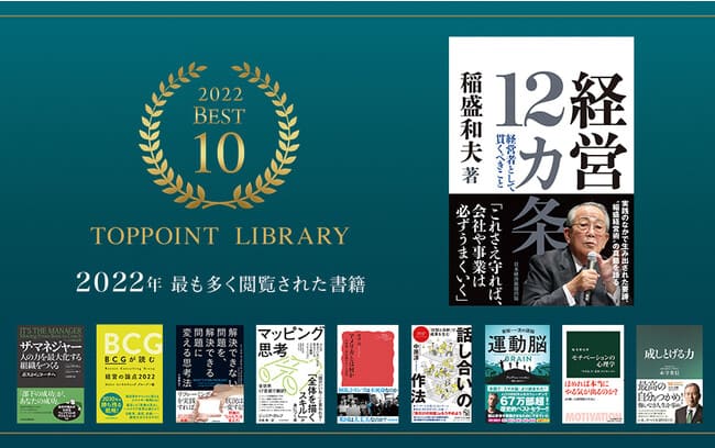 ビジネス書情報誌『TOPPOINT』がWebサイトの2022年「年間閲覧数ベスト10」を発表